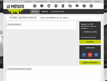 Tablet Screenshot of lepretexte.fr